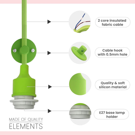 Adjustable Hanging Luminaire with E27 Socket ~1552