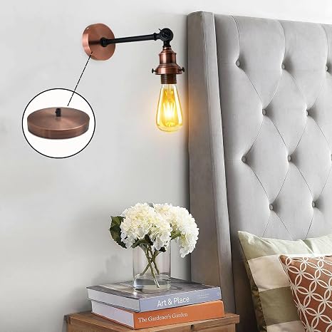 LEDSone Rosace de Plafond Ronde en Métal Vintage 120x25mm ~1832