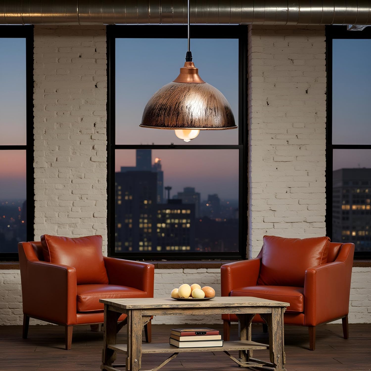 metal light pendant with indus