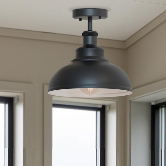  Plafonnier Cage Vintage Noir — Livraison France Rapide | LEDsone