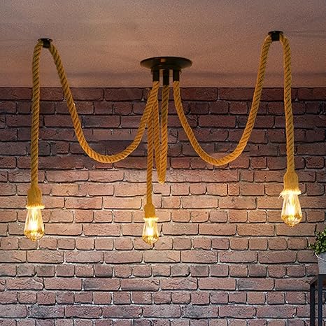 Lustre Suspention à 3 Têtes, Plafonnier Led Suspendu