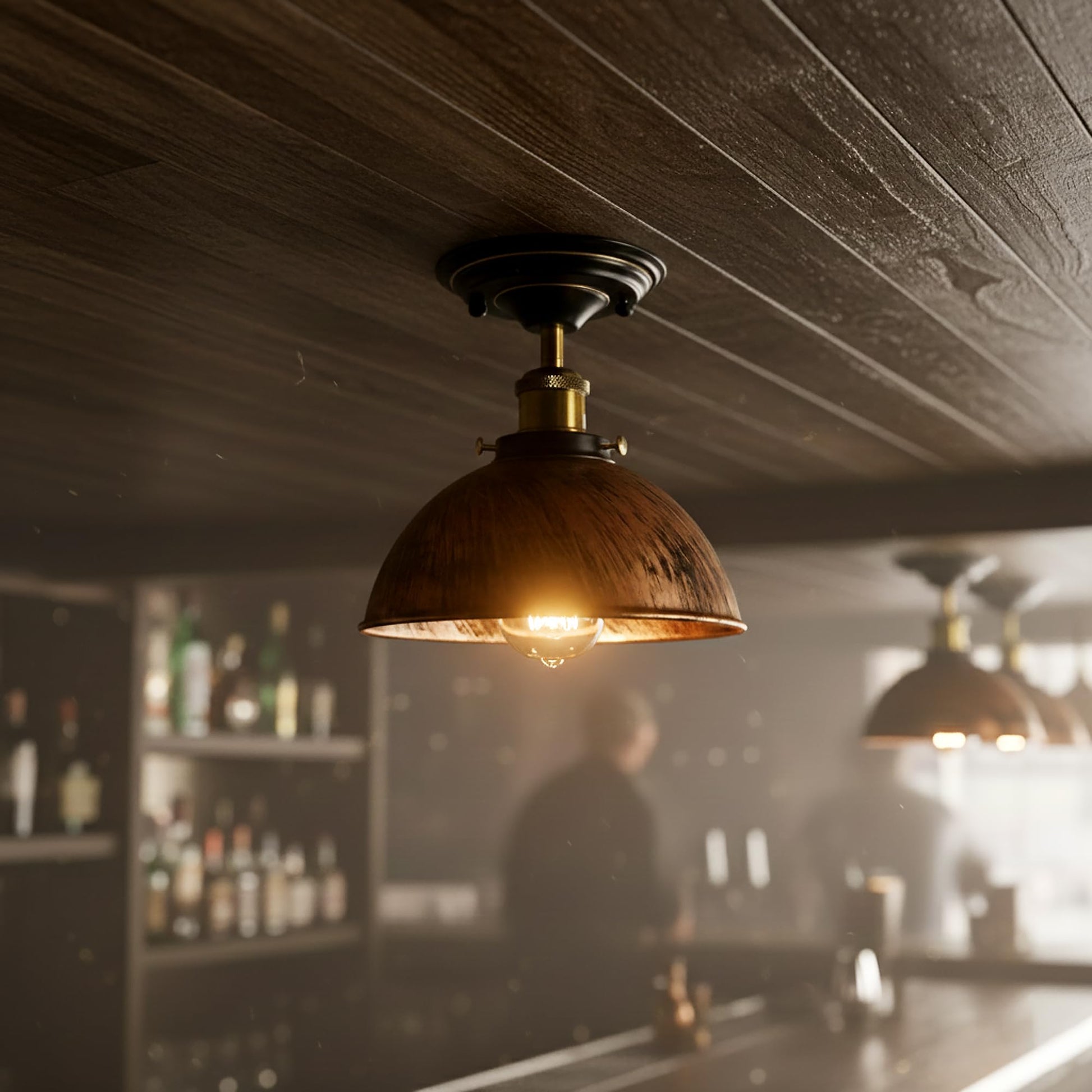 light metal fixture ceiling