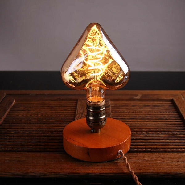 Ampoule LED Cœur Vintage E27 | Filament Décoratif Lumière Chaude