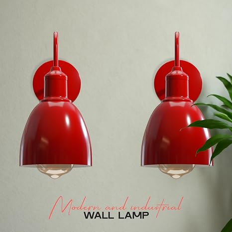LEDSone Abat-jour d'intérieur moderne rétro industriel vintage en métal E27 applique murale