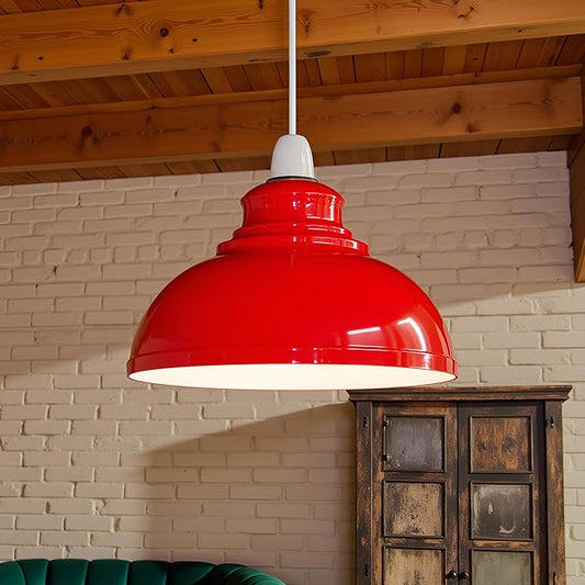Plafonnier LED Métal Moderne Semi-Encastré | Dôme Industriel E27 | LEDSone ~1723