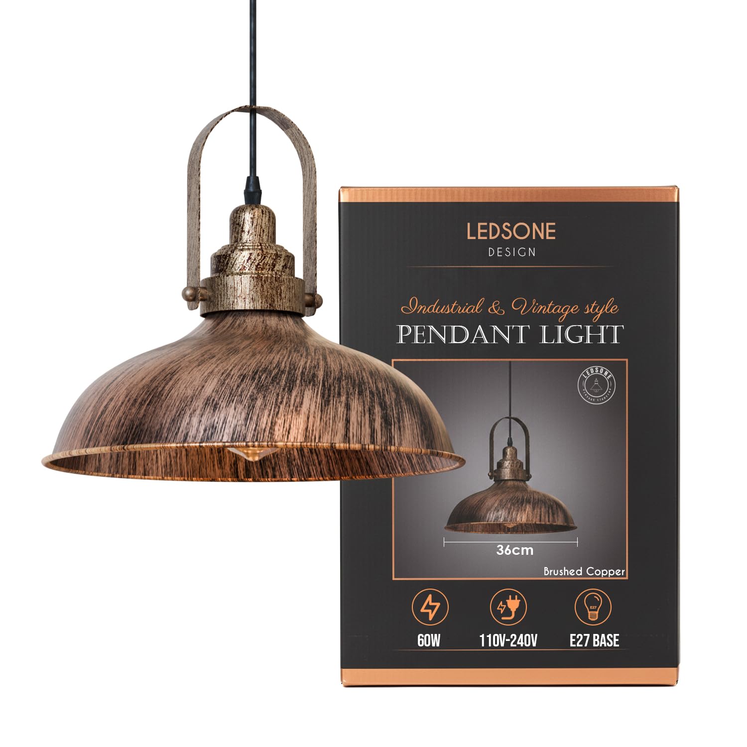 luminaire vintage suspension
