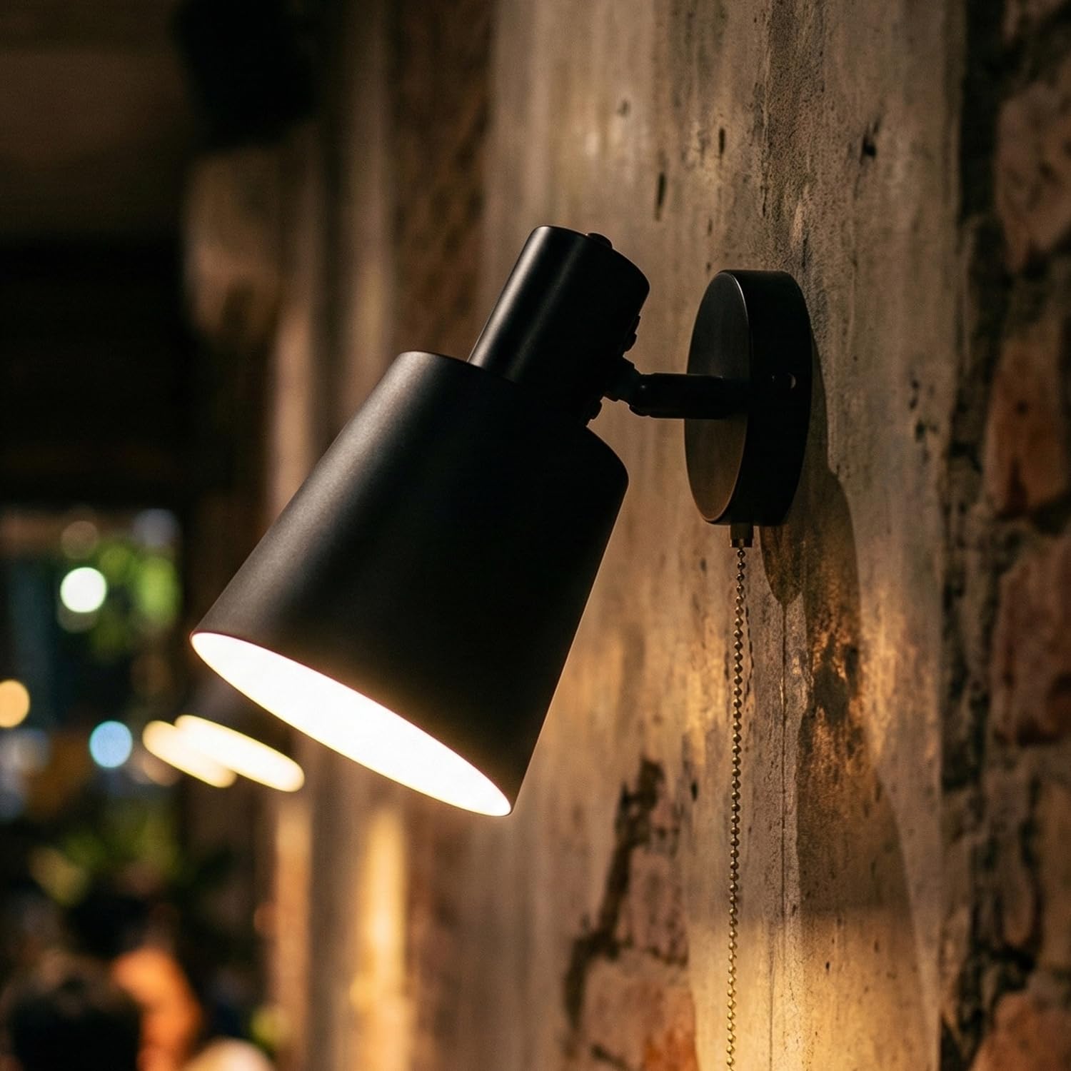 murale luminaire rotin jour