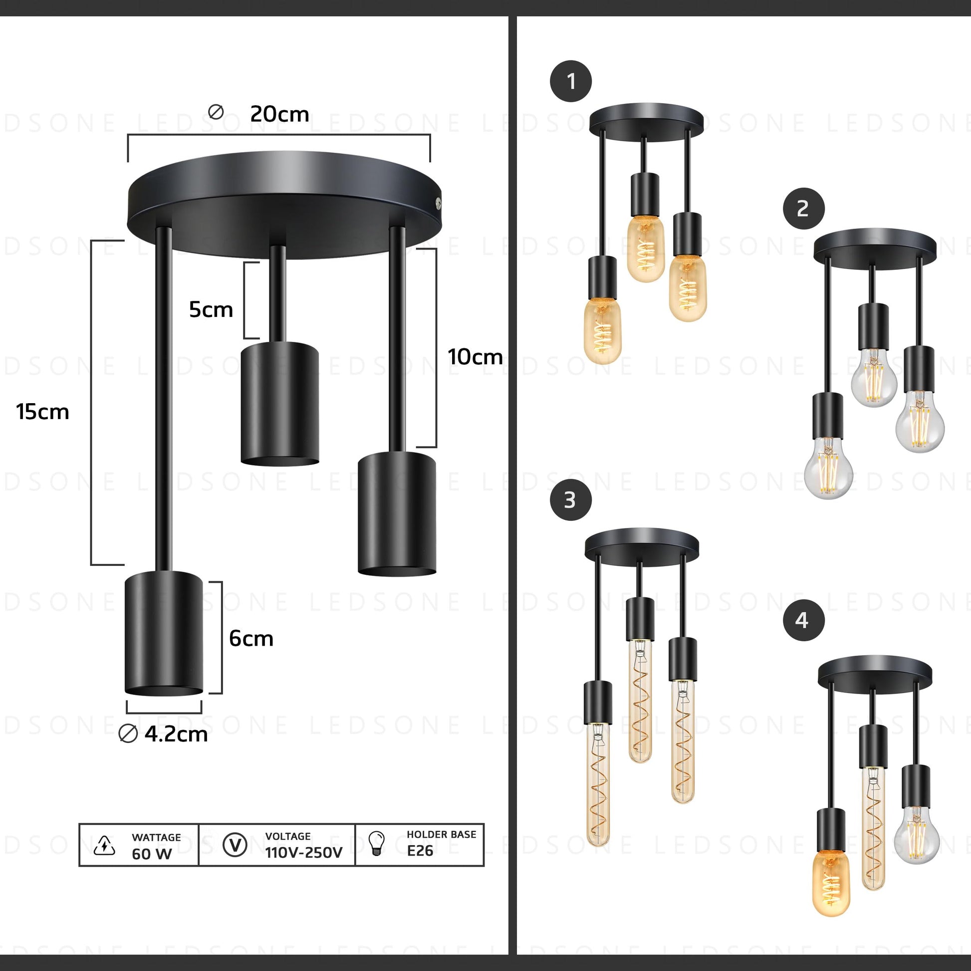 industrial light fixture ceili