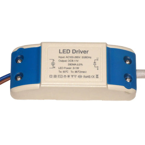 Pilote LED 3W DC 8V-11V, transformateur de courant constant 280mAmp ~ 3333