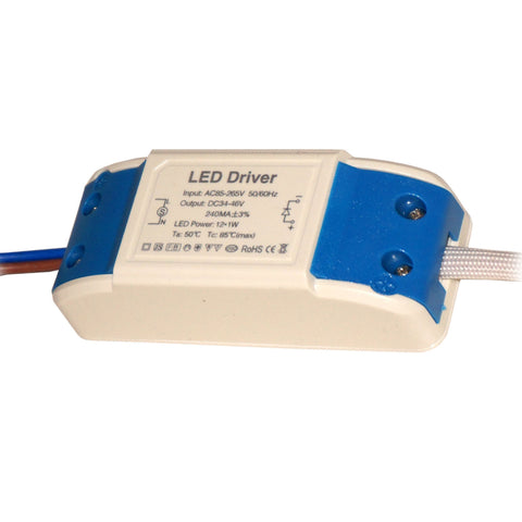 Pilote LED 12W DC 34V-46V, transformateur de courant 240mAmp ~ 3320