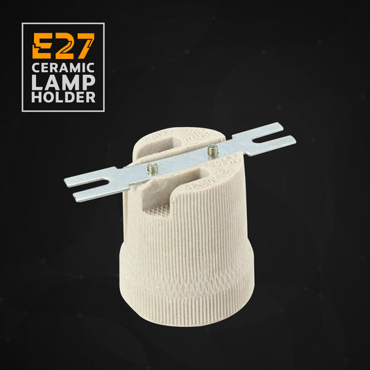 Support de lampe à ampoule chauffante à vis Edison en céramique et porcelaine Type 1 ES ~ 2966