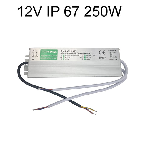 Transformateur LED à tension constante d'alimentation DC12V IP67 ~ 4490