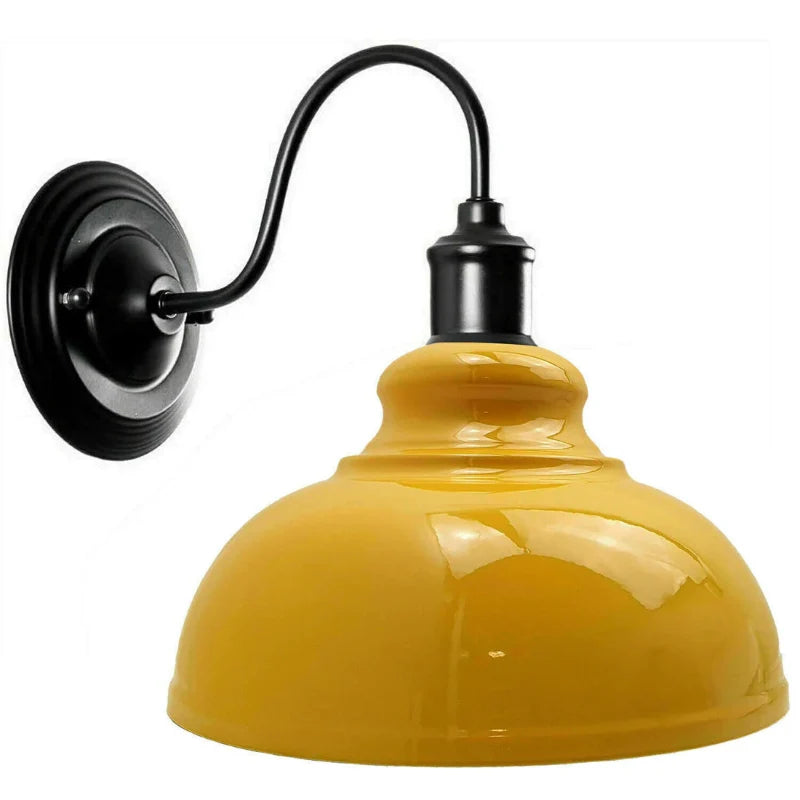 Applique murale en métal avec culot E27 compatible avec ampoule LED