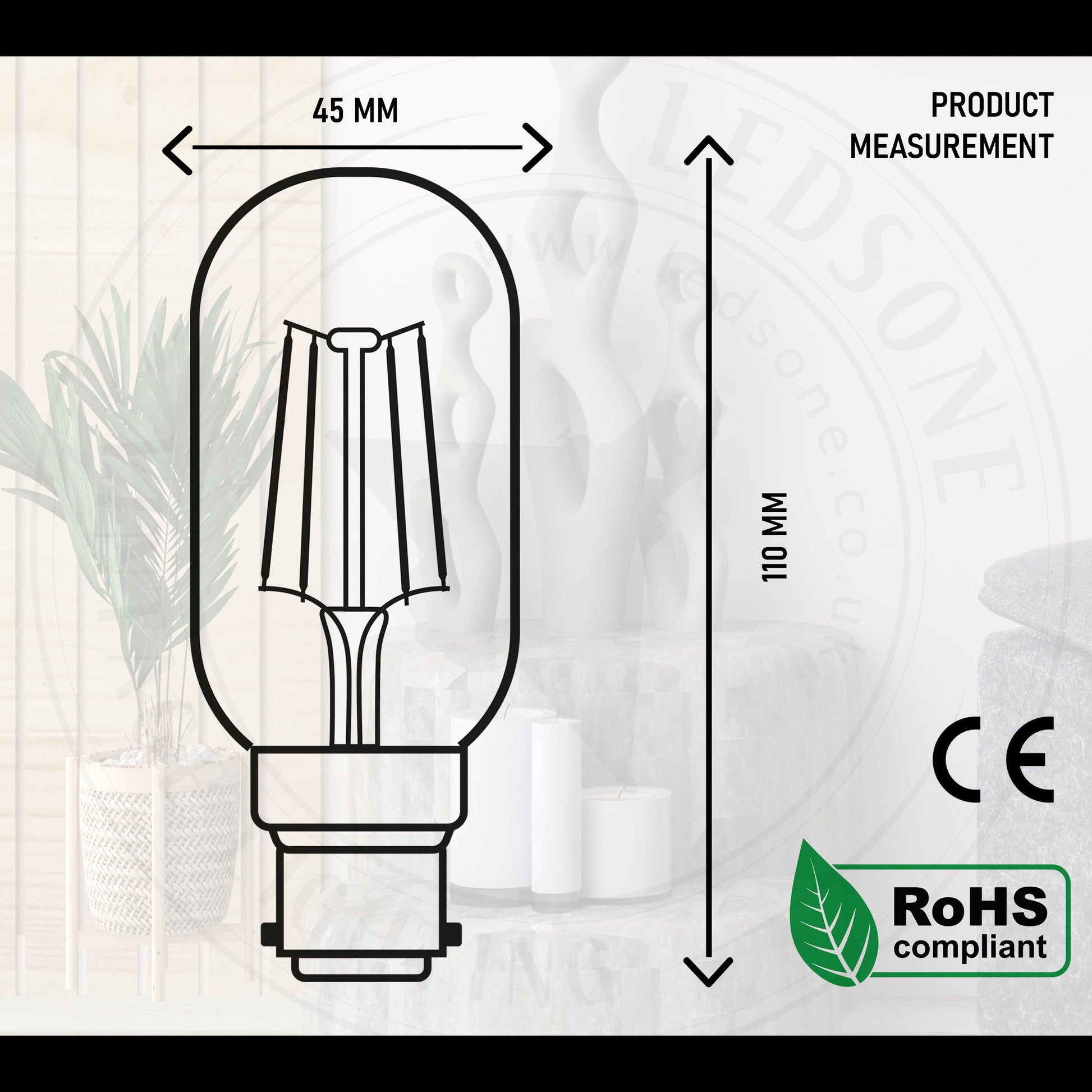 T45 Tubular LED Bulb  