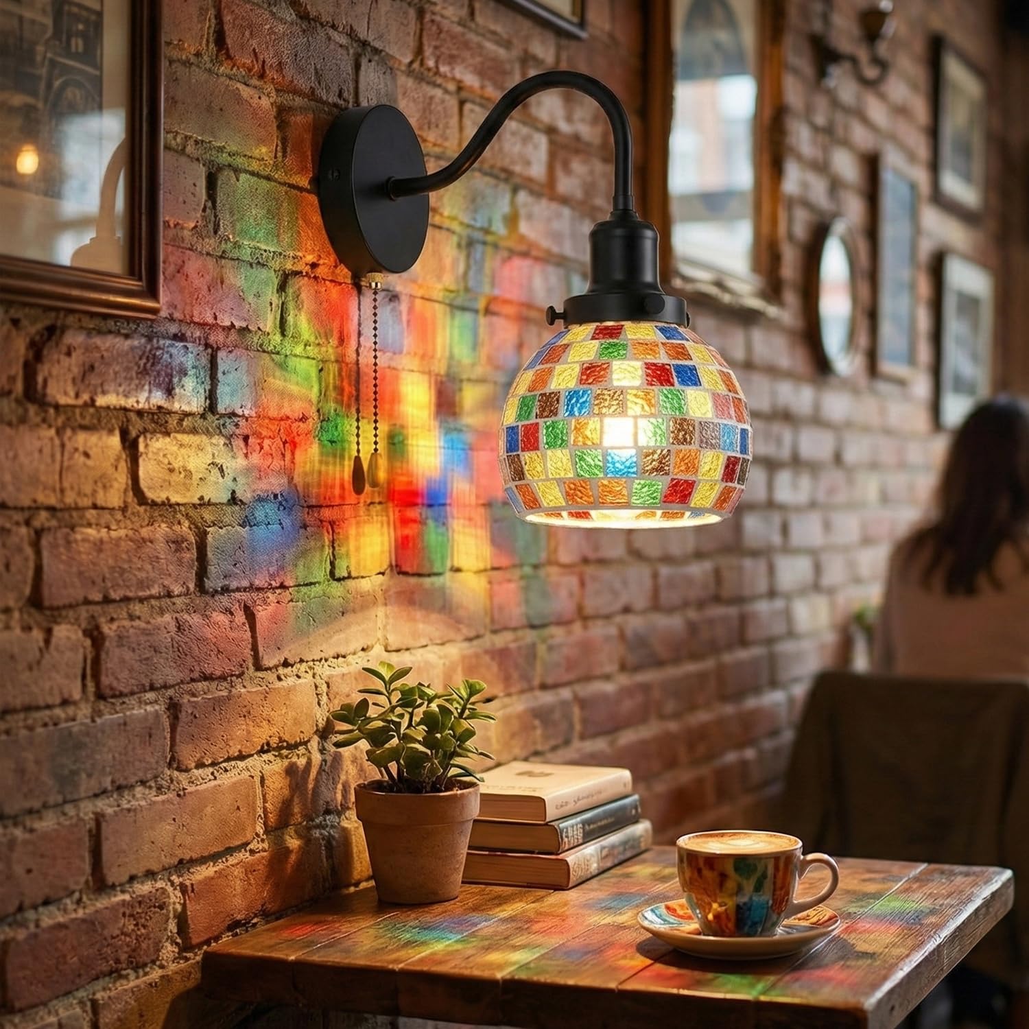 lampe art interieur vitrail