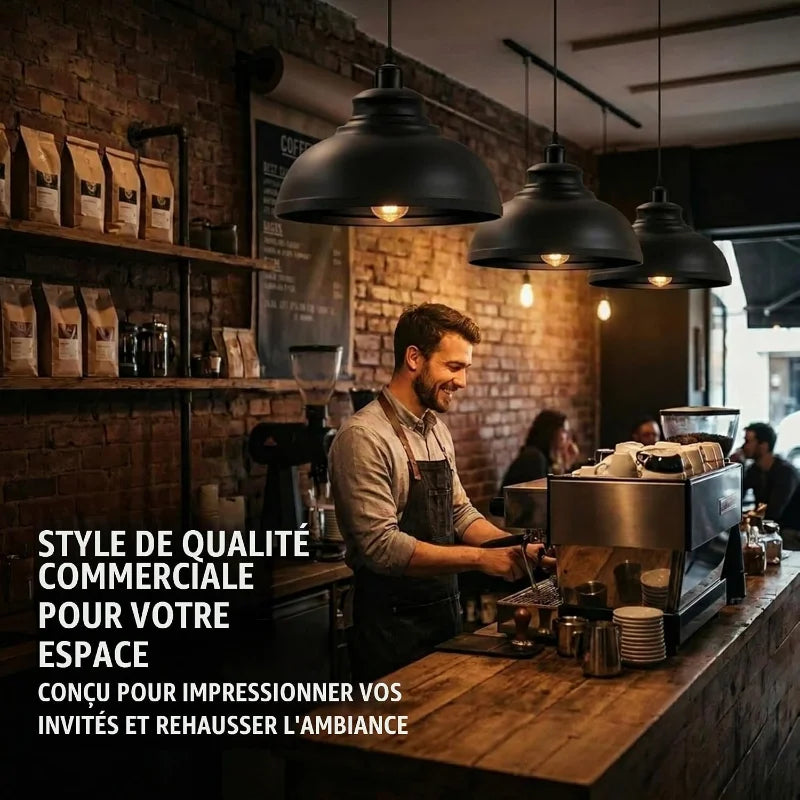 luminaire suspendu industriel vintage