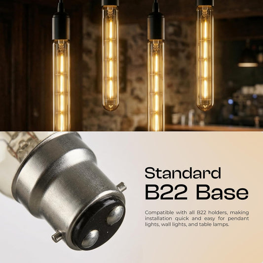 Ampoules rétro T185 4W LED Lampes vintage B22 à vis à baïonnette ~3075