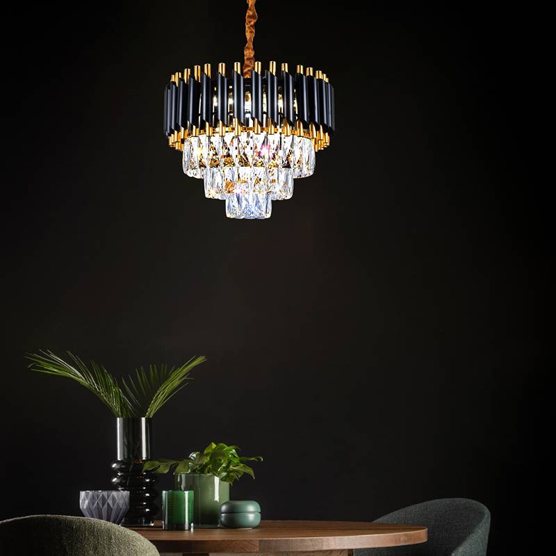 Modern Living Space Crystal Chandelier