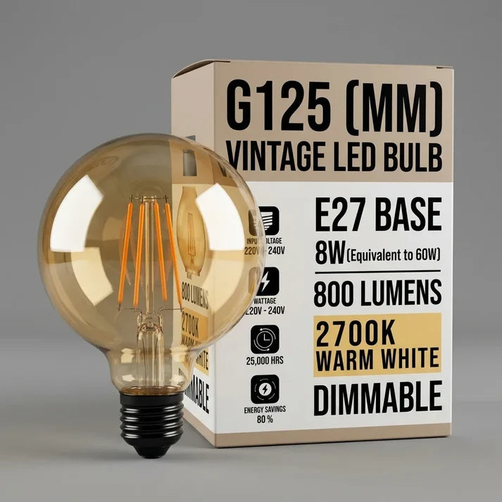 Une ampoule Edison E27 est une ampoule décorative dotée d'un culot E27 et d'un design inspiré des anciennes ampoules à filament.