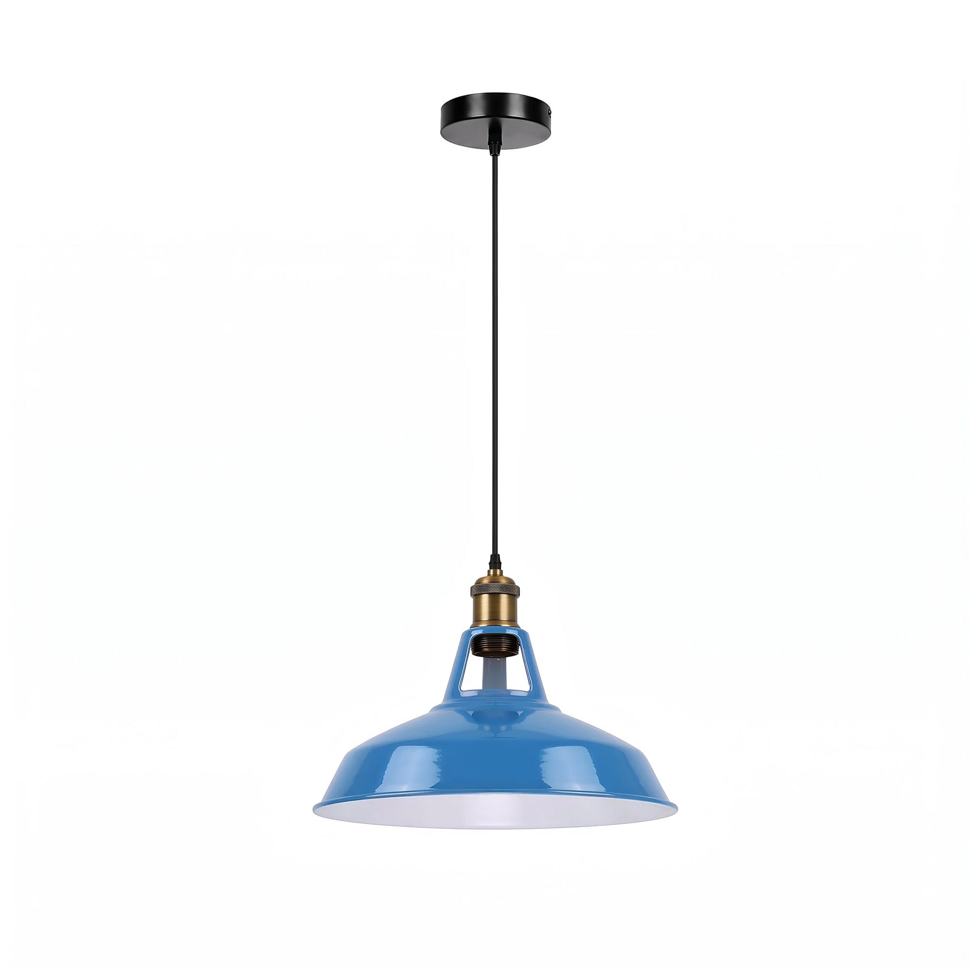 Lustre en Fer forgé créatif en Forme de Chapeau, Abat-Jour de Lampe à Suspension en métal à vis E27