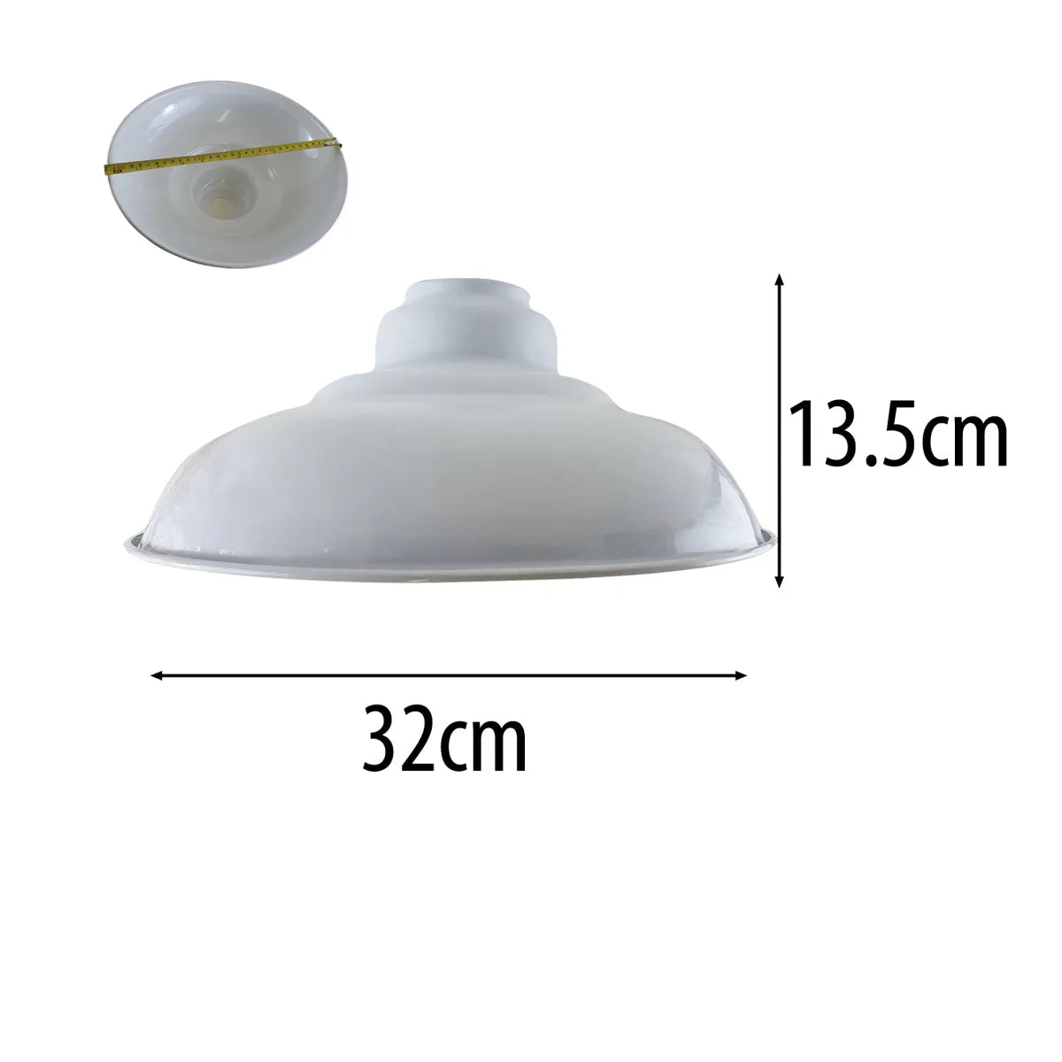 LEDSone Abat-jour de plafond moderne en métal blanc facile à installer pour chambre à coucher, bureau, restaurant, industriel de remplacement à suspendre