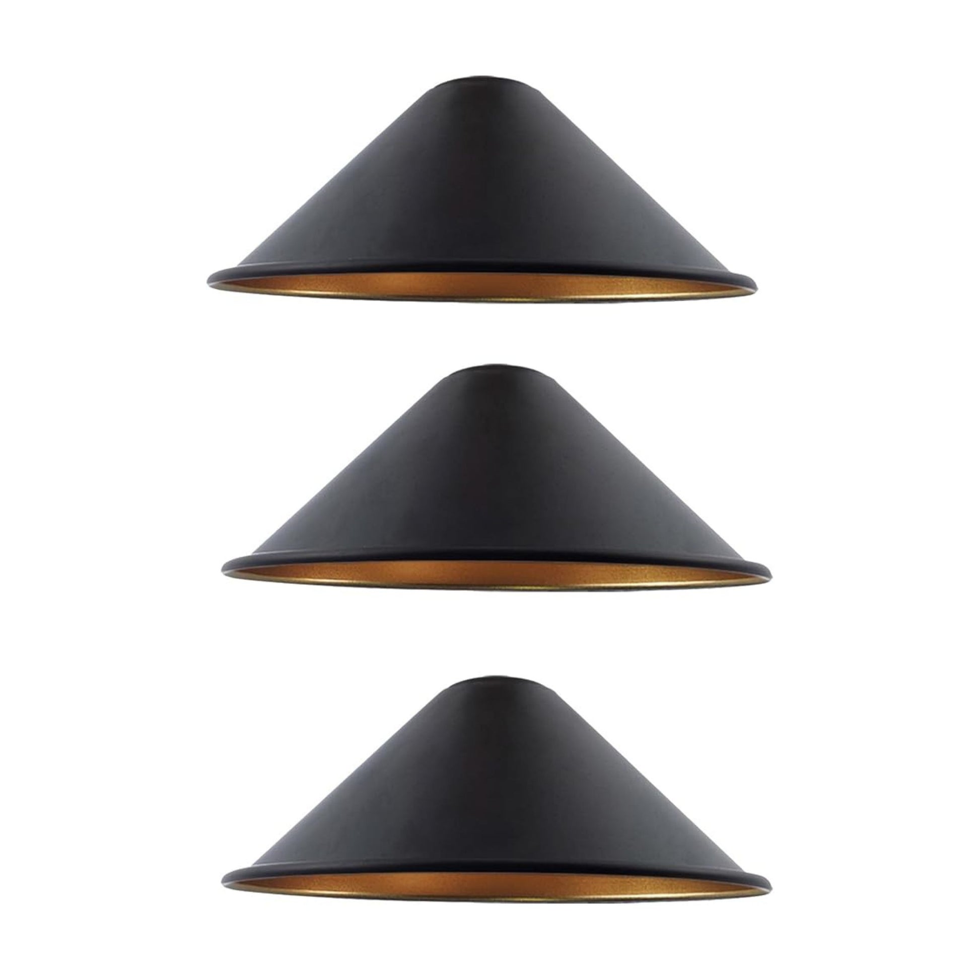 Abat-jour métal noir style industriel pour plafond