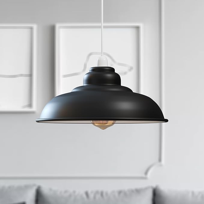 Abat-jour métallique pour éclairage de plafond industriel