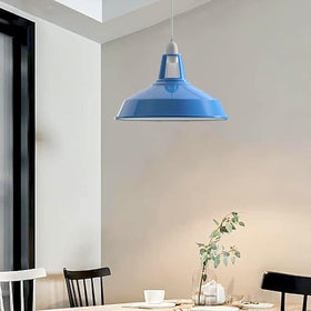 LEDSone Abat-jour Industriel Métal 30 cm – Style Rétro Vintage Grange – Suspension Plafond – E27/B22 ~1523