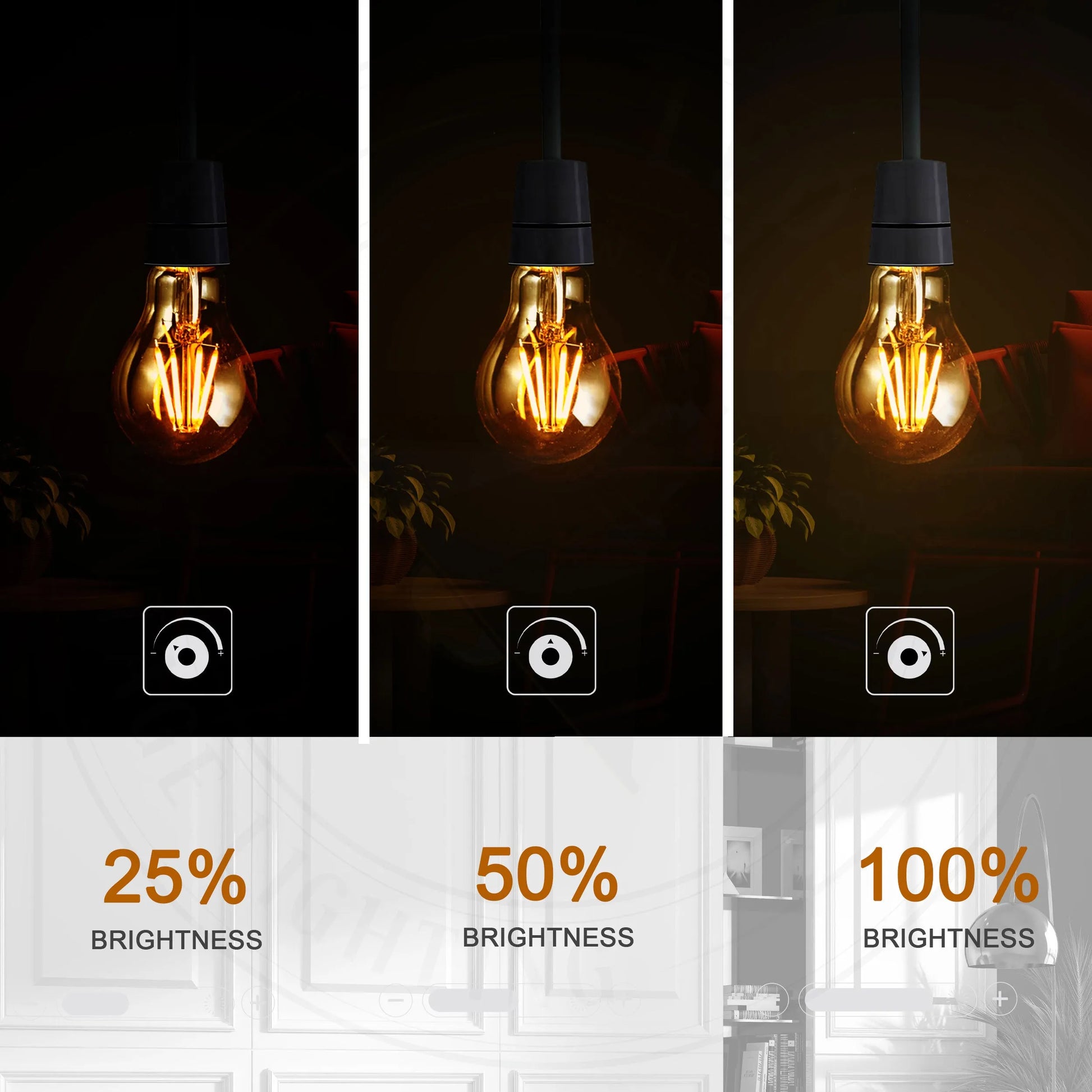 Ampoule E27 LED vintage pour lustre industriel et rétro