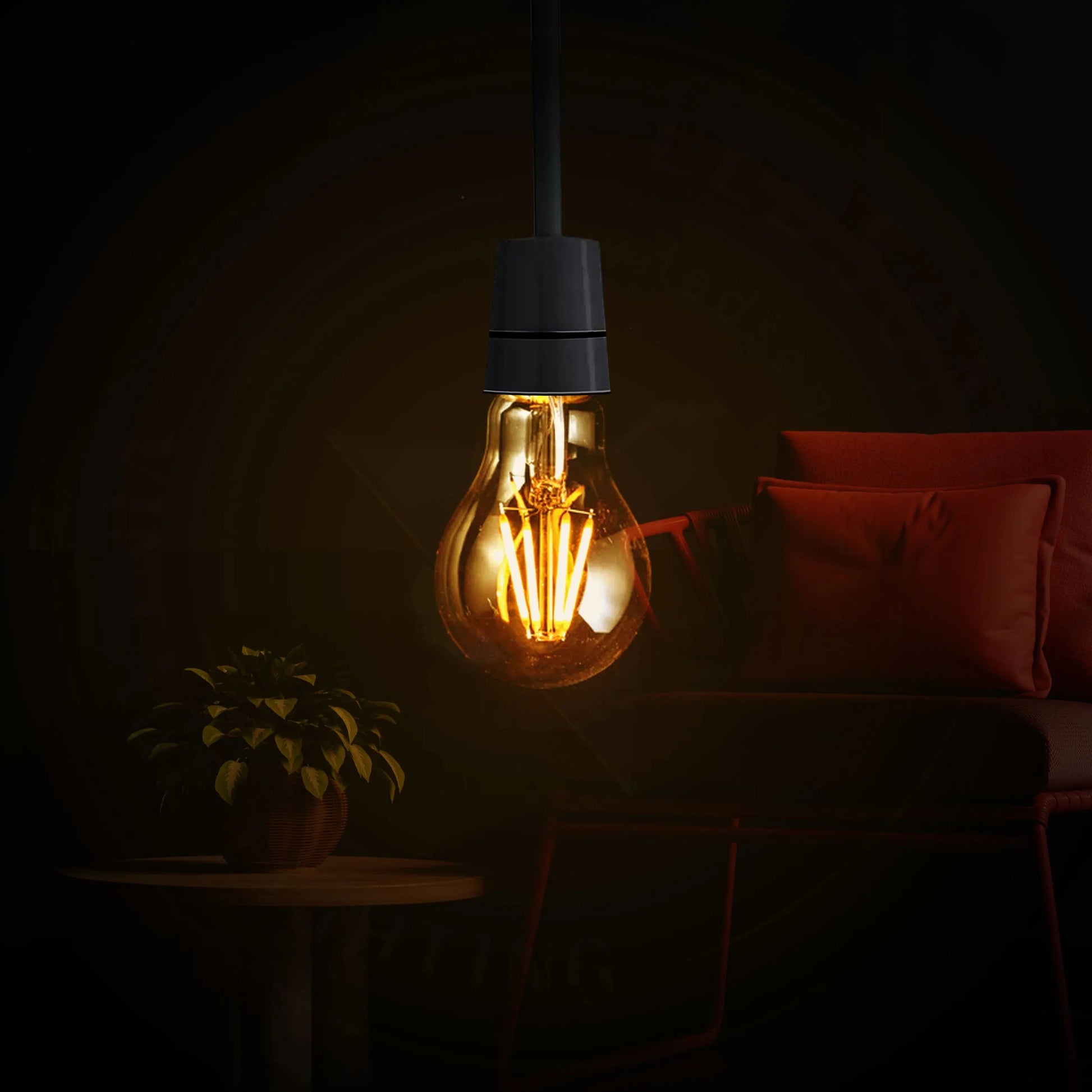 Ampoule E27 filament vintage LED 2700K lumière chaude