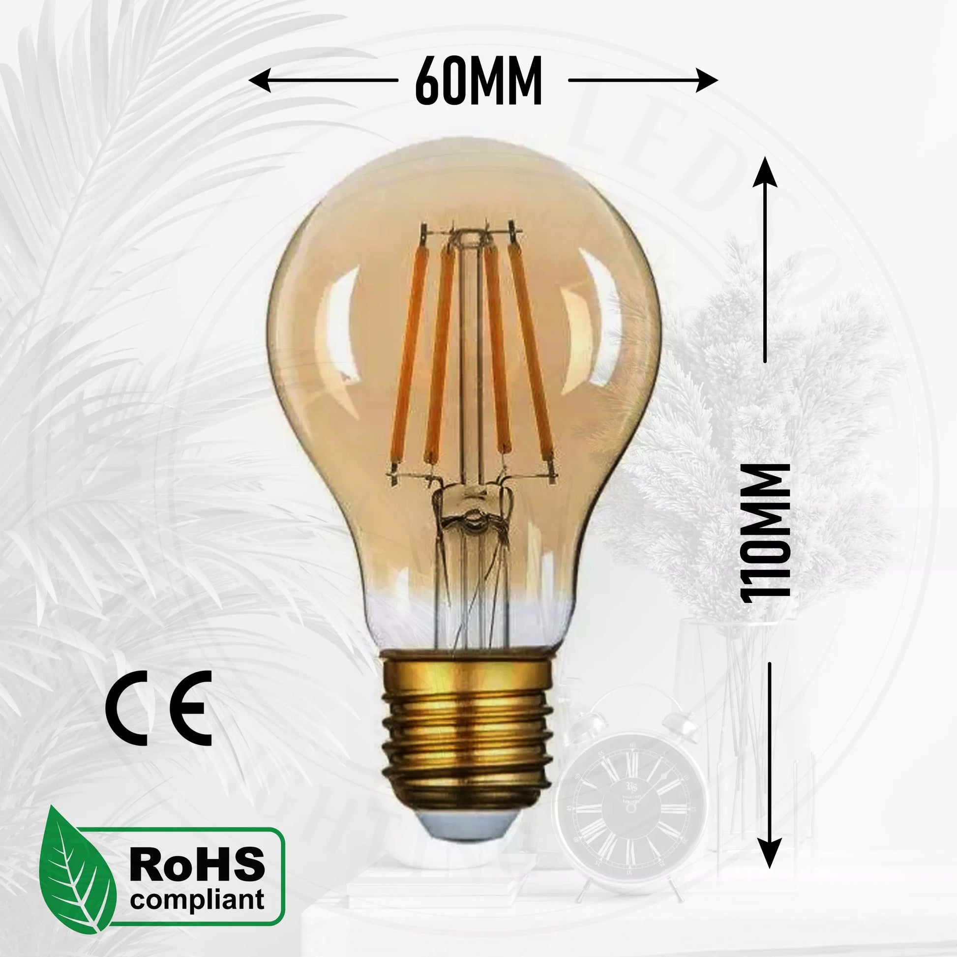 Ampoule E27 vintage LED pour lustre à ampoules apparentes