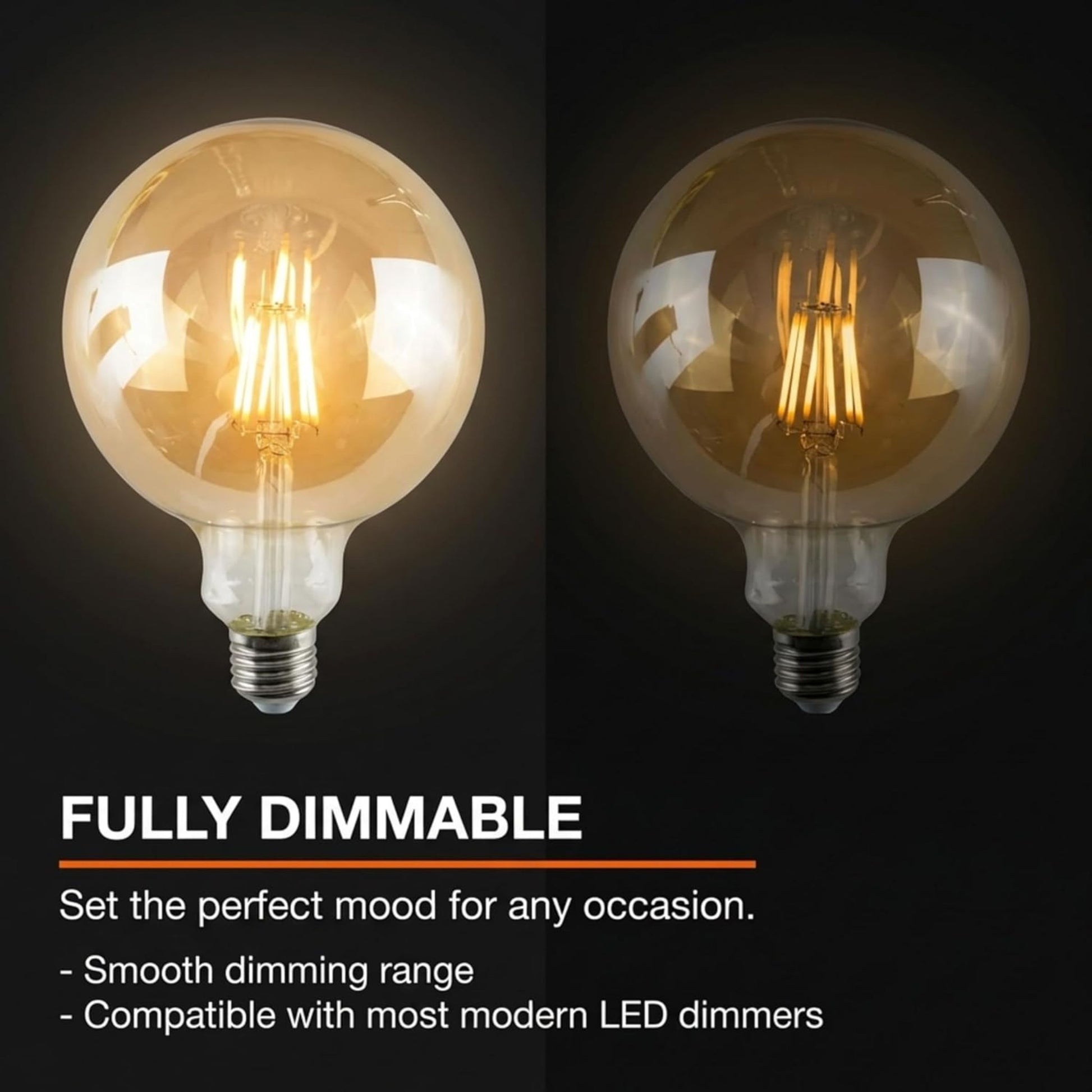 globe LED 4W conseillé pour ambiance chaleureuse