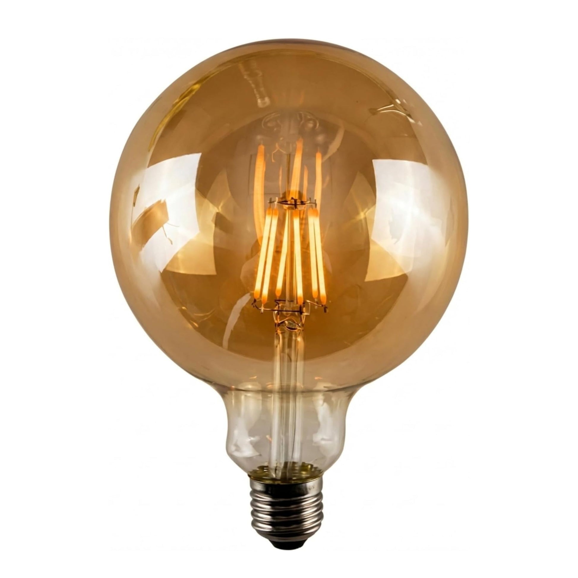 Ampoule vintage E27 en verre ambré