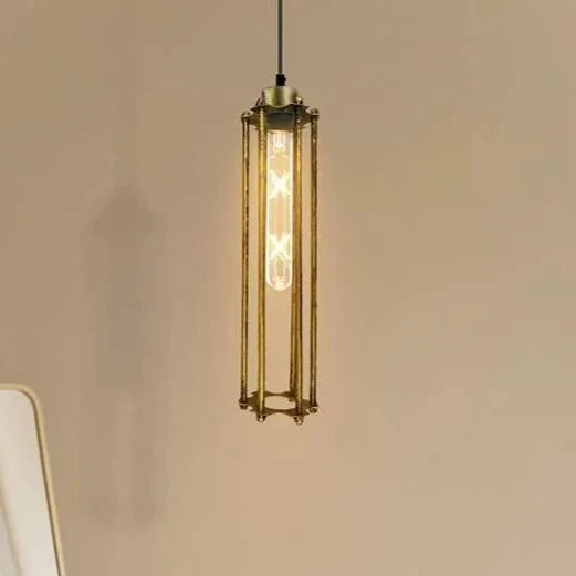 Luminaires suspendus à cage en fil métallique léger vintage industriel ~ 5003
