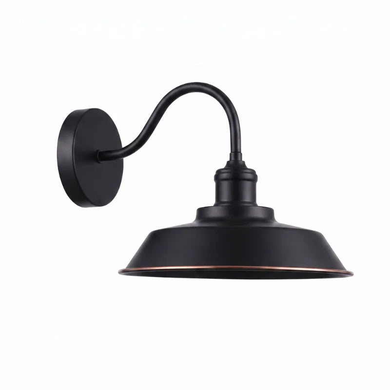 Applique murale vintage comme lampe de chevet noir