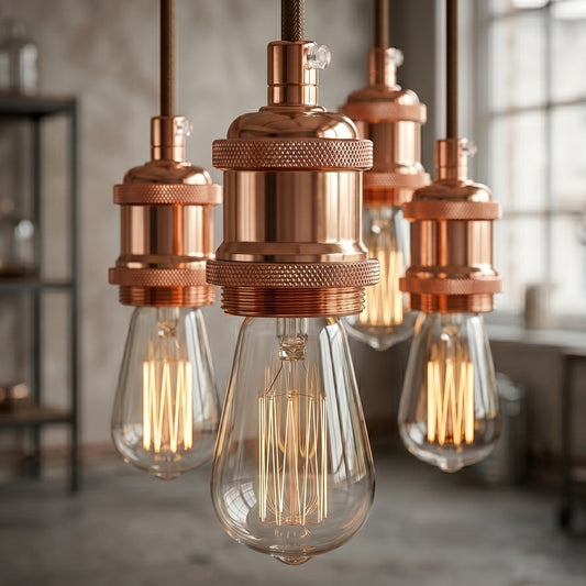 LEDSone Support lampe métal vintage E27 – Pour ampoule filament rétro ~1778