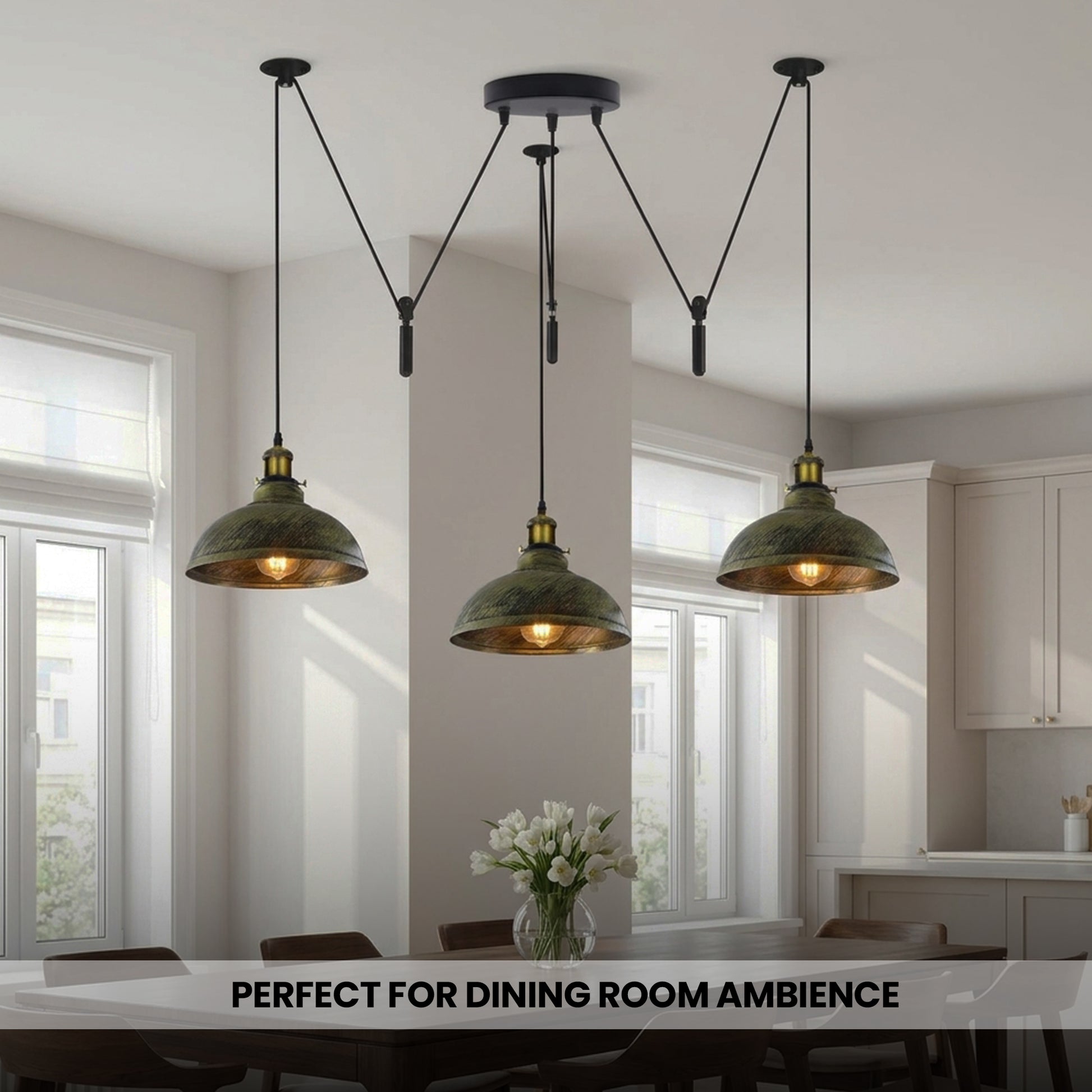 Suspension LEDSone 3 Têtes Réglables - Éclairage Moderne