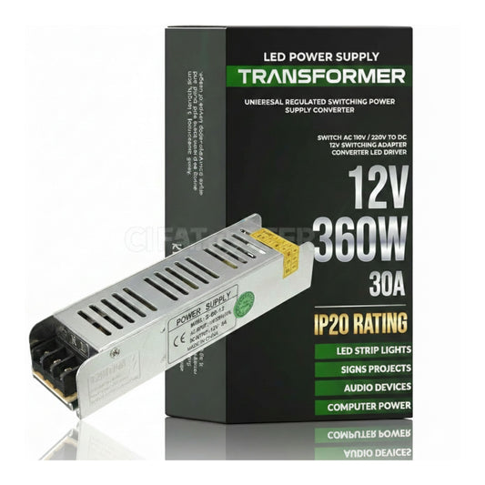 Mini transformateur LED à tension constante DC 12V 360W 30A IP20 ~1850