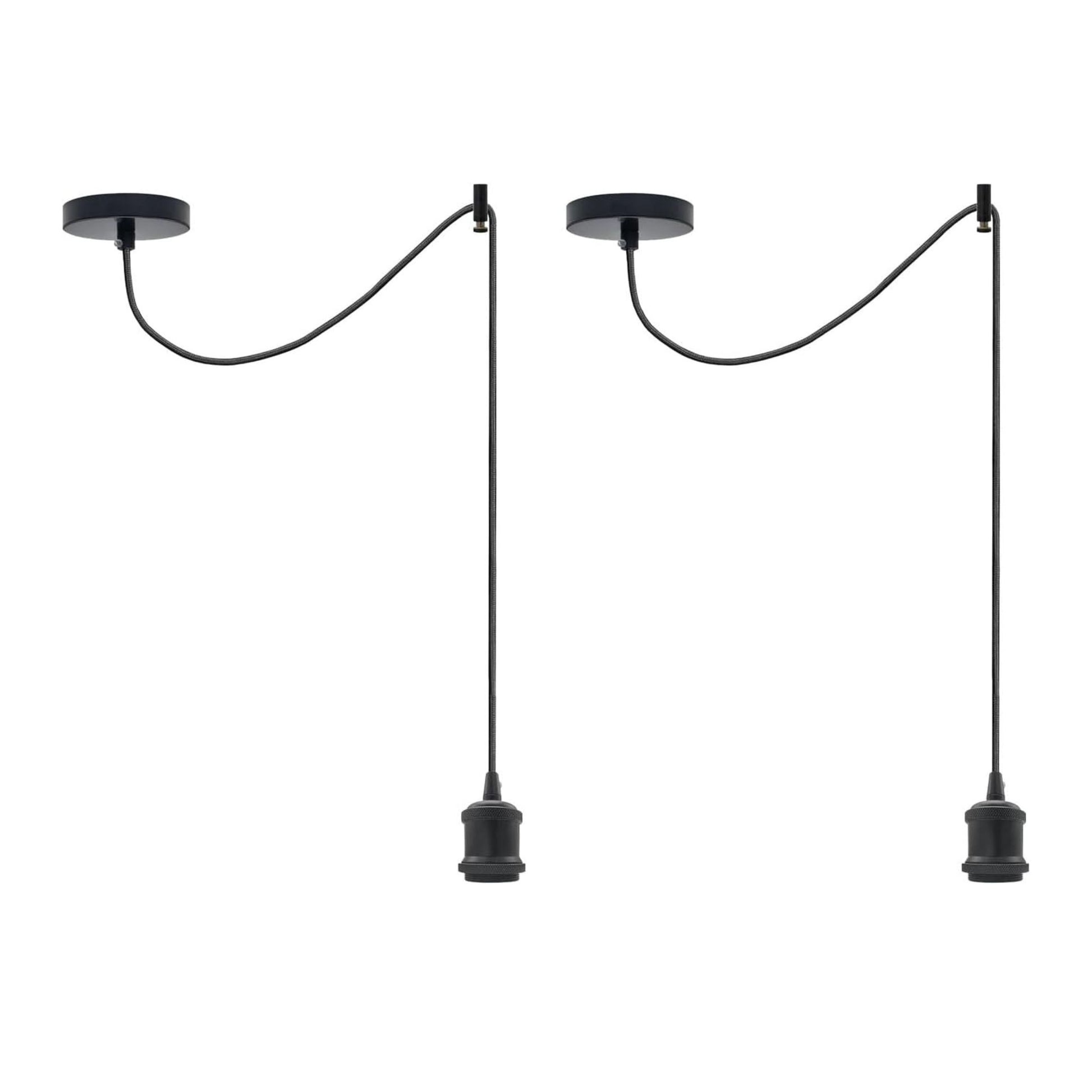 kit suspension industrielle vintage, pendentif E27 réglable, kit éclairage plafond rétro