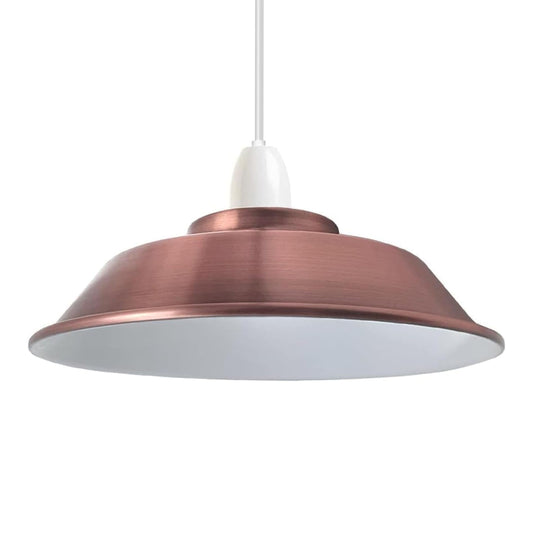 LEDSone Abat-jour Rétro en Métal 22 cm - Design Industriel pour Suspension et Plafonnier ~ 2325