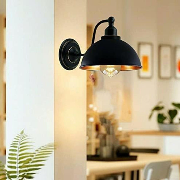 Applique murale industrielle vintage LED – Plafonnier rétro métal E27 intérieur