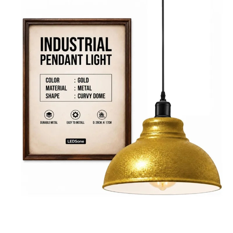 suspension industrielle vintage