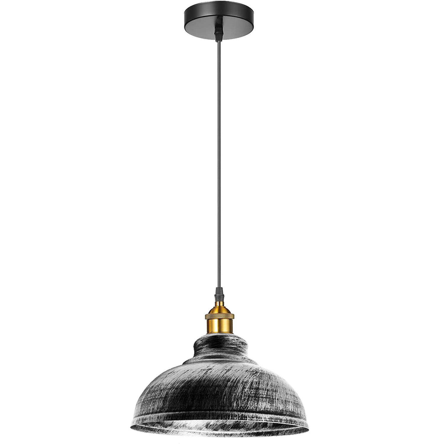 Brushed silver ceiling pendant lights