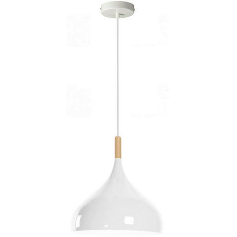 Lampe suspendue blanche moderne, plafonnier pour îlot de cuisine ~ 5415