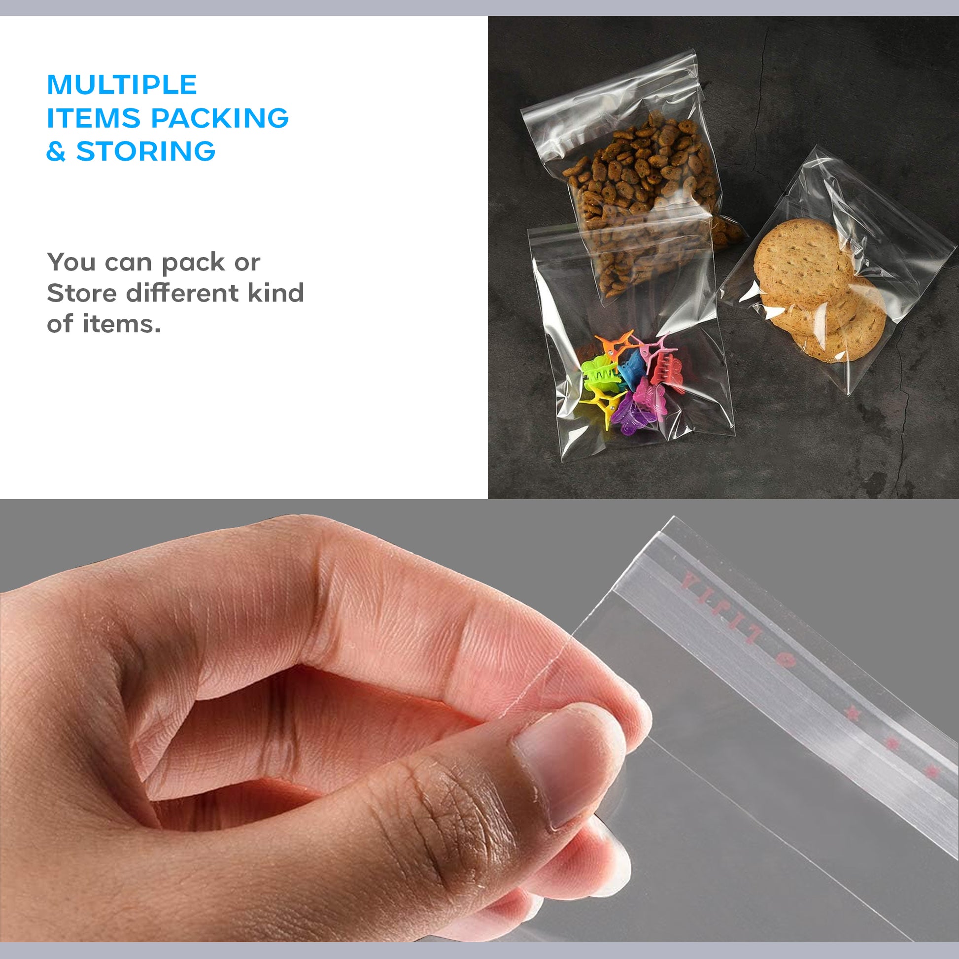 Reclosable  Resealable Sealing Bag