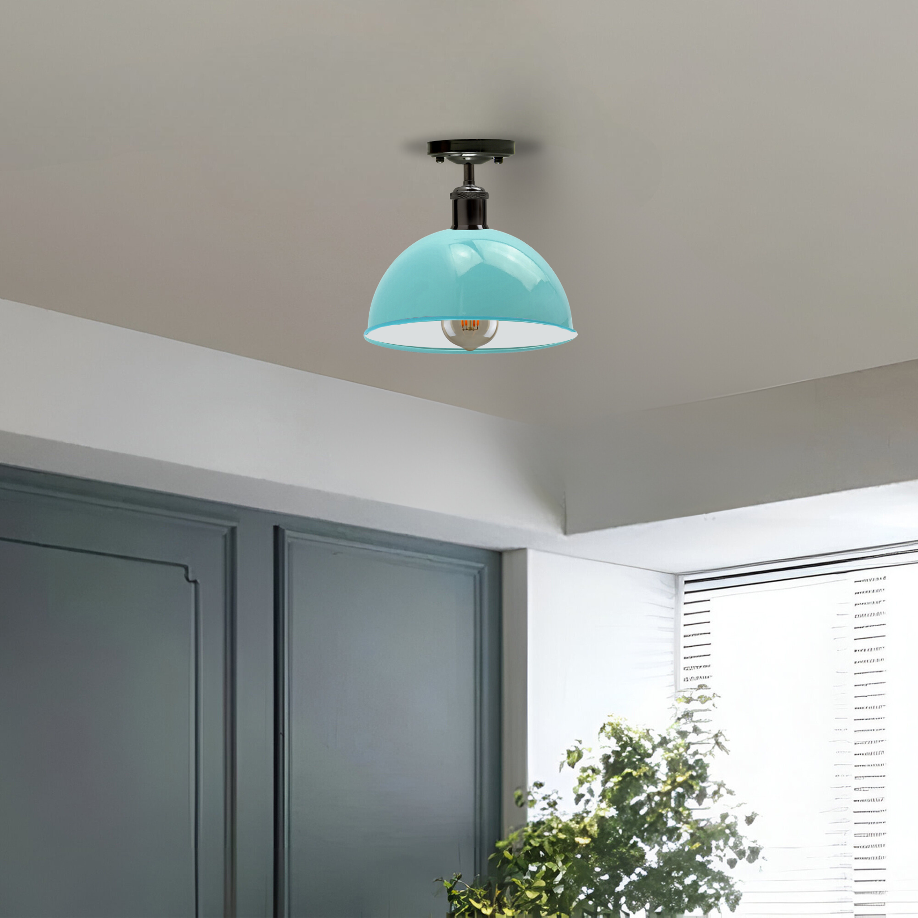 Affordable Light Blue Ceiling Light Shade UK