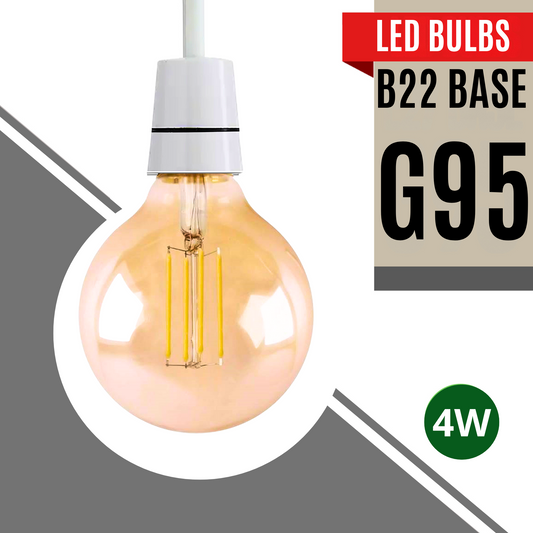 Ampoule industrielle vintage globe rétro G95 B22 60W à intensité variable ~ 3080