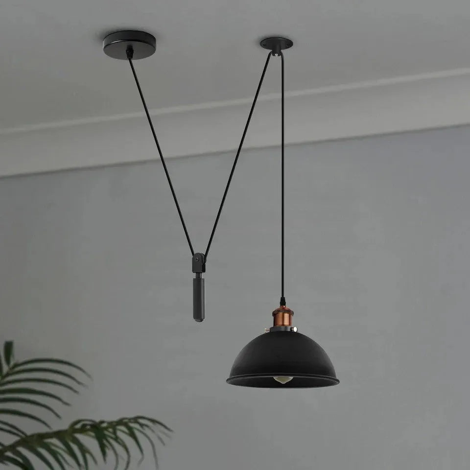 Contenu emballage suspension vintage rosace câble crochet visserie