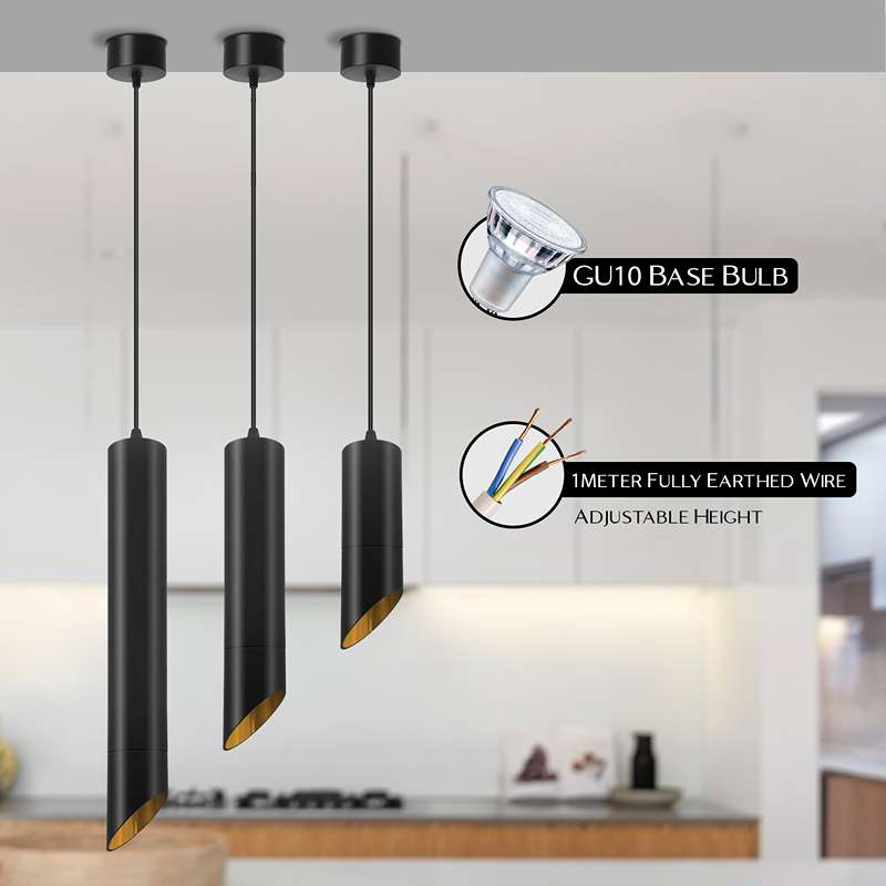 Modern Hanging Fixture Gold Inner Range GU10 Pendant Light-Detail