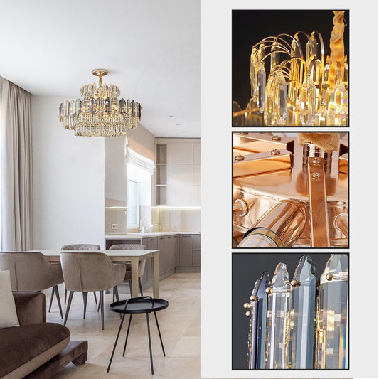 Hanging Suspension Multi Layered Chandeliers 